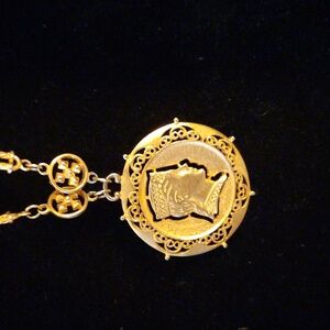 Gold plated chain necklace